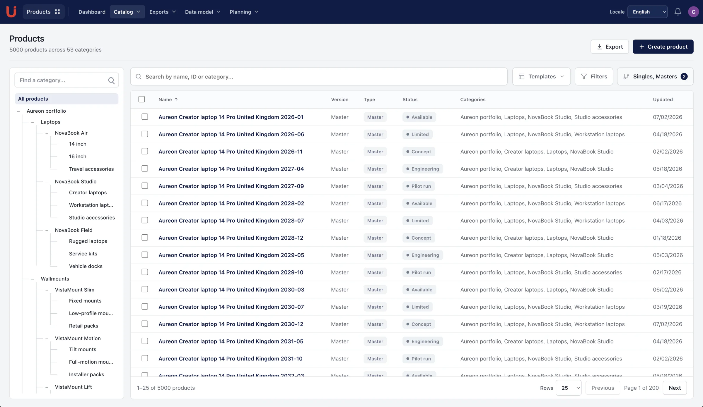 UTOMO Products application interface